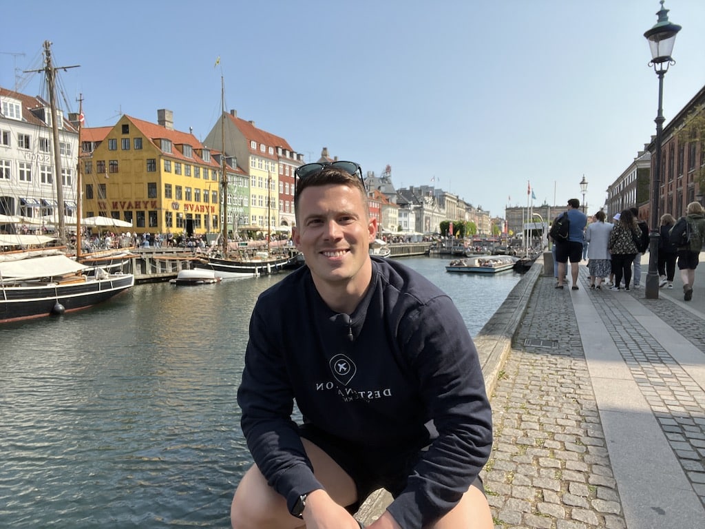 Blogueiro de viagens em Copenhague