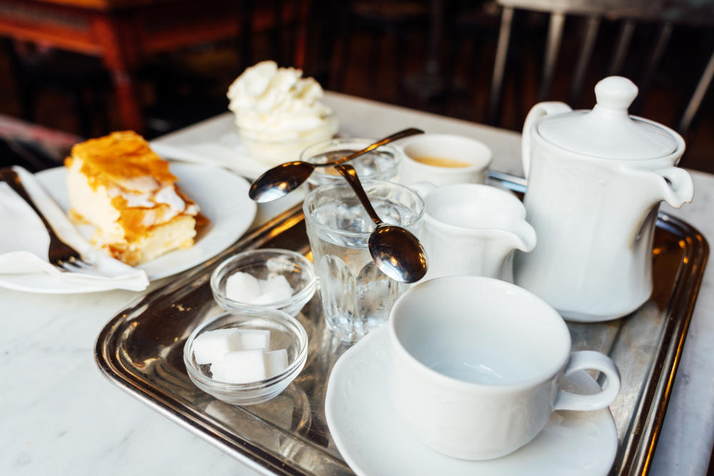 Um café tradicional em Viena