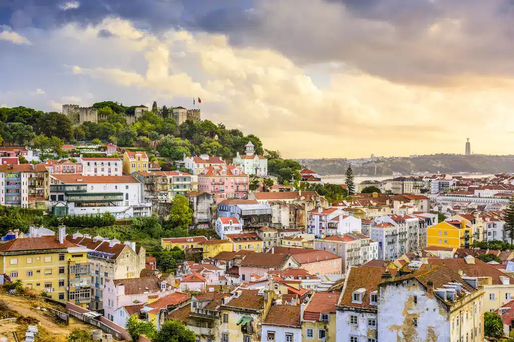 Castelo de São Jorge no alto de Lisboa