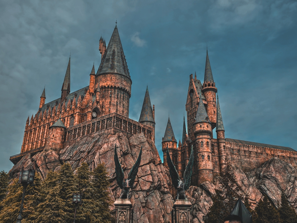 O castelo do Universal Studios Japan em Osaka