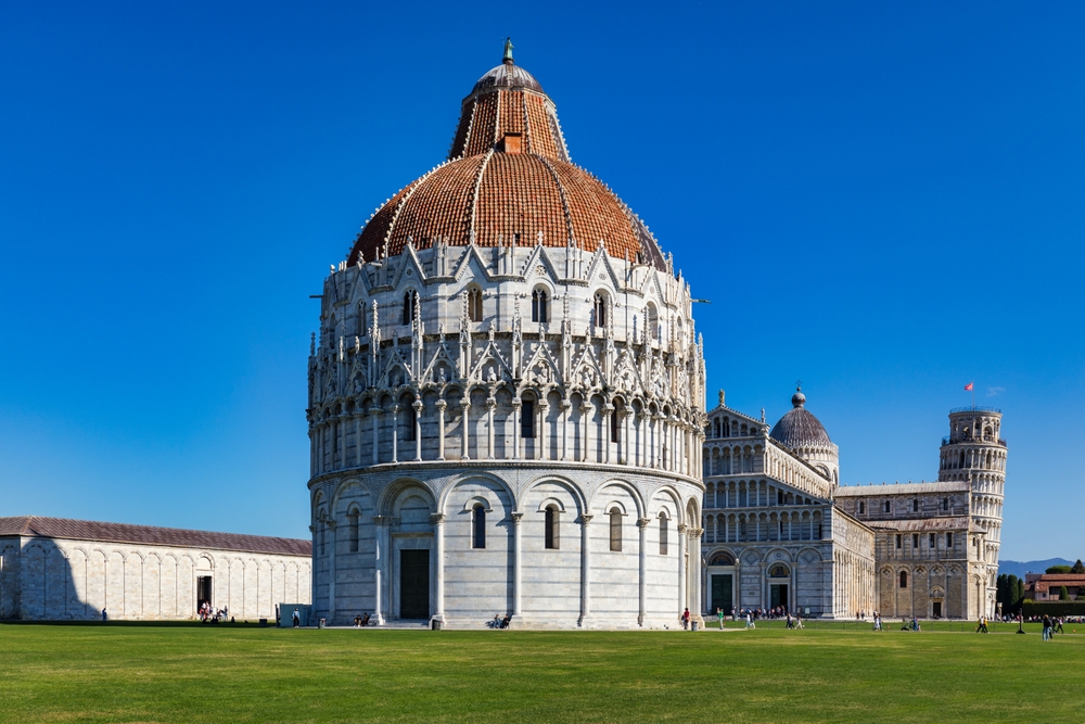 A catedral e a Torre de Pisa