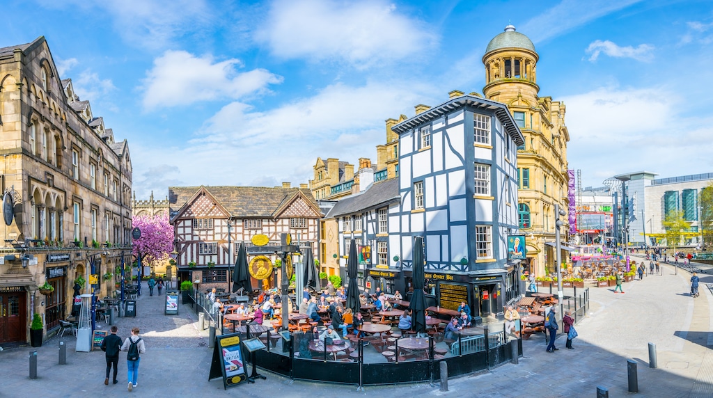 Centro de Manchester, a melhor área para a maioria dos viajantes e turistas