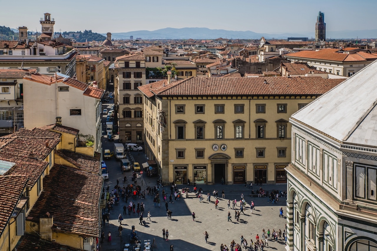 O centro histórico de Florença