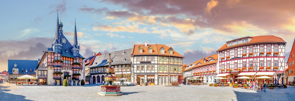 Centro histórico de Wernigerode, no Harz
