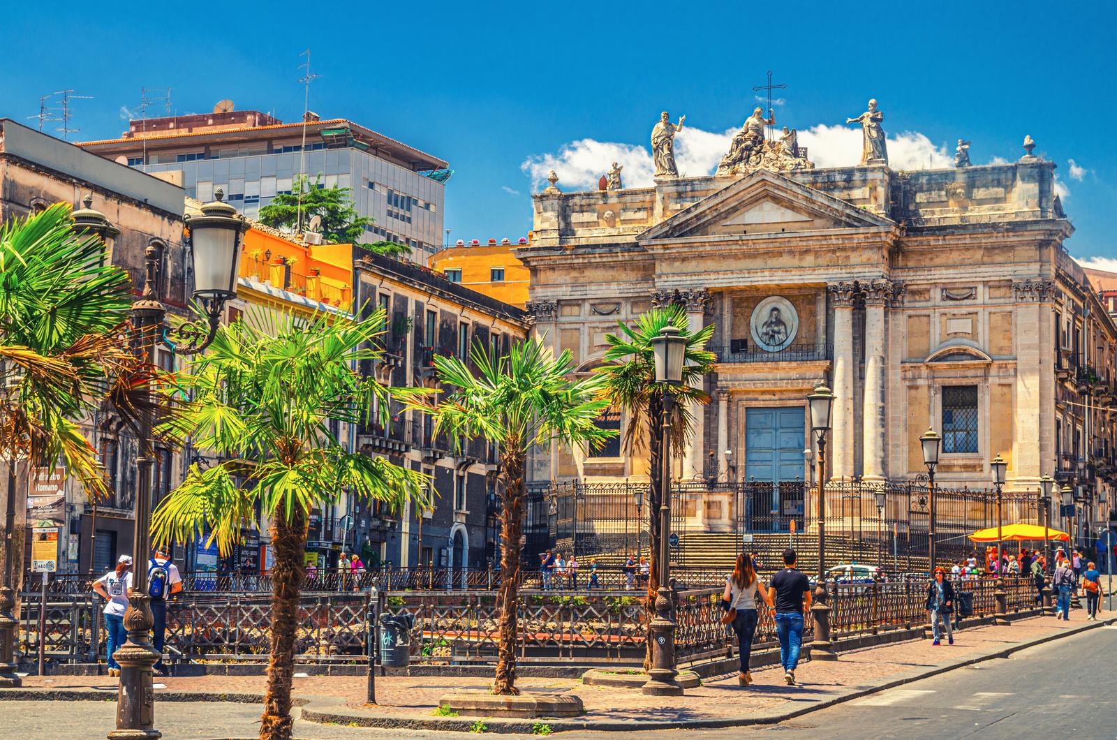Cidade de Catânia, o centro histórico