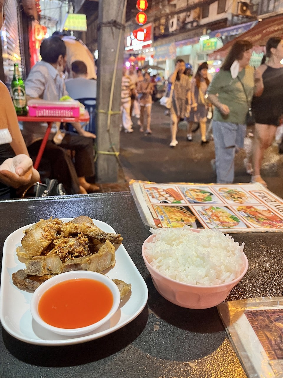 Comida de rua em Chinatown