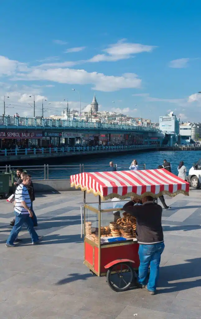 Comida de rua em Istambul