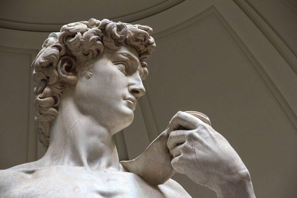 O Davi de Michelangelo na Galleria dell'Accademia em Florença