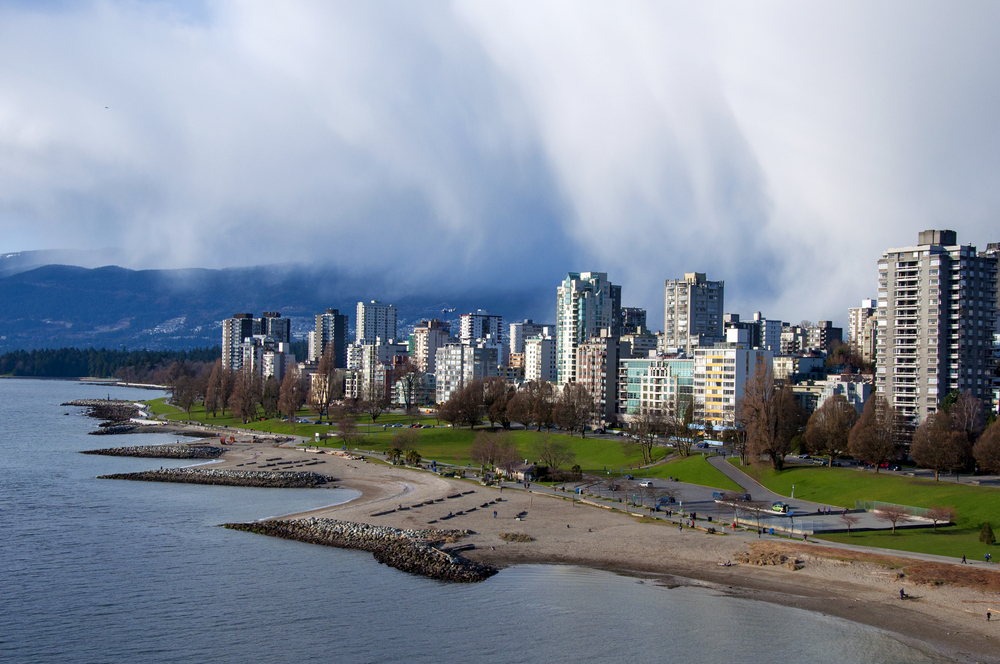 A English Bay e o West End, em Vancouver