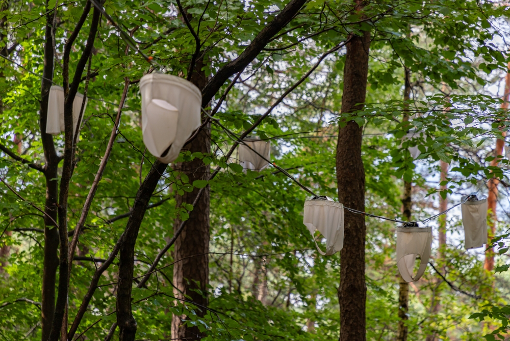 A escultura Nordic Hiplights, de Pipilotti Rist, no Ekebergparken em Oslo