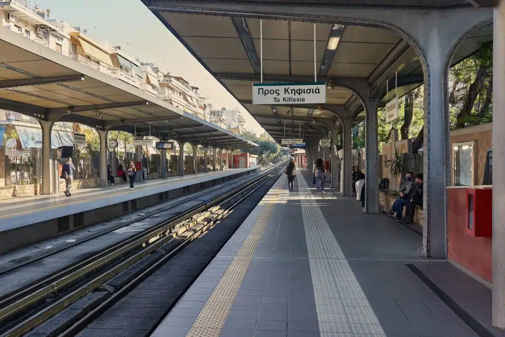 Estação de metrô em Atenas