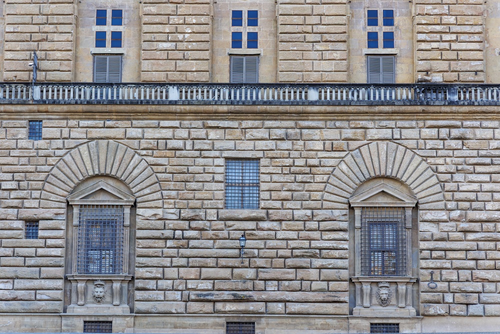 A fachada do Palazzo Pitti em Florença