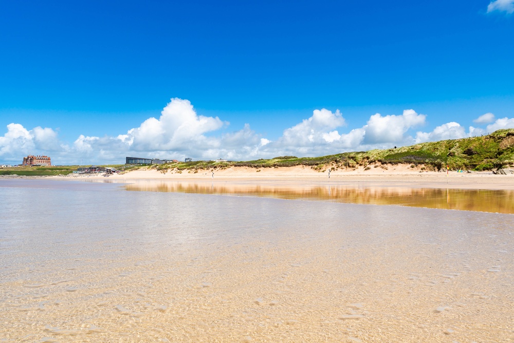 Fistral Beach em Newquay, na Cornualha