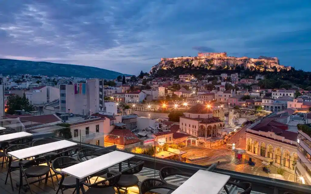 A for Athens, hotel com terraço na cobertura e vista para a Acrópole