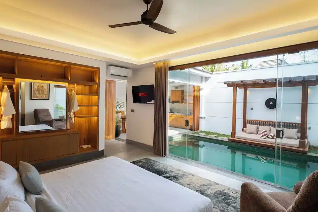 Hospedagem barata em Canggu com piscina privativa