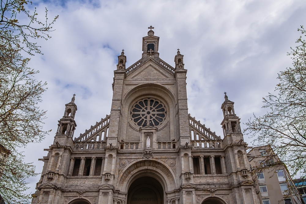 Igreja de Sainte-Catherine na Place Sainte-Catherine em Bruxelas