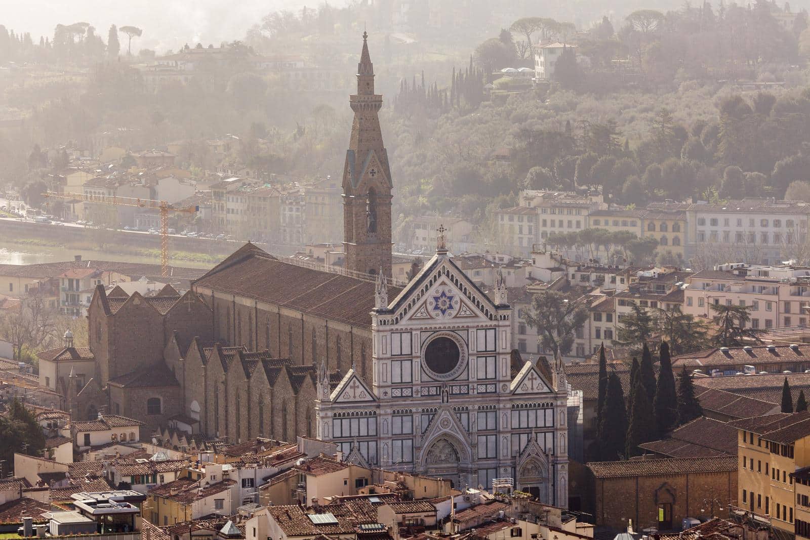 A igreja de Santa Croce em Florença