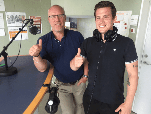 Kristoffer Fons na rádio nacional dinamarquesa