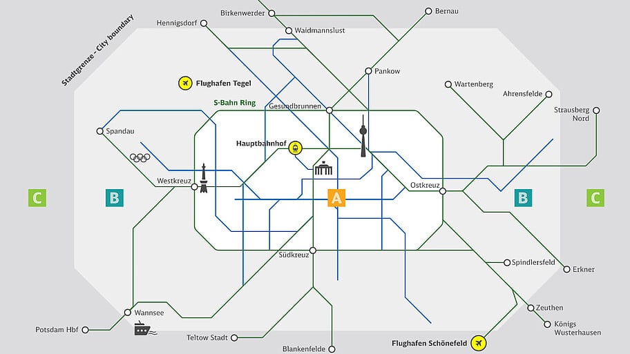 mapa do transporte público de berlim mapa do transporte público de berlim