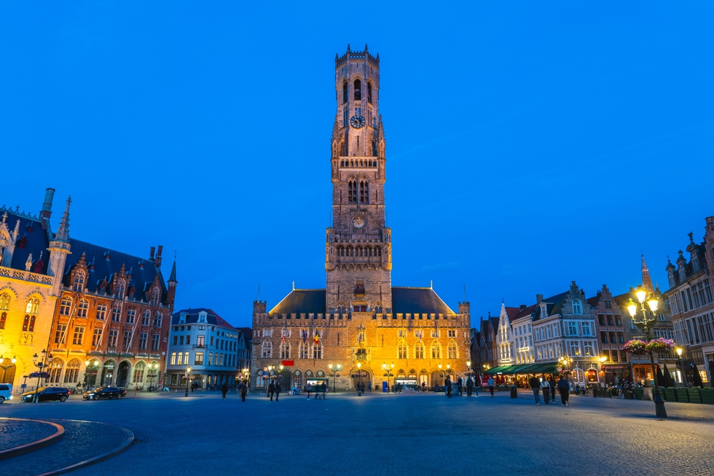 O Markt e o Campanário em Bruges