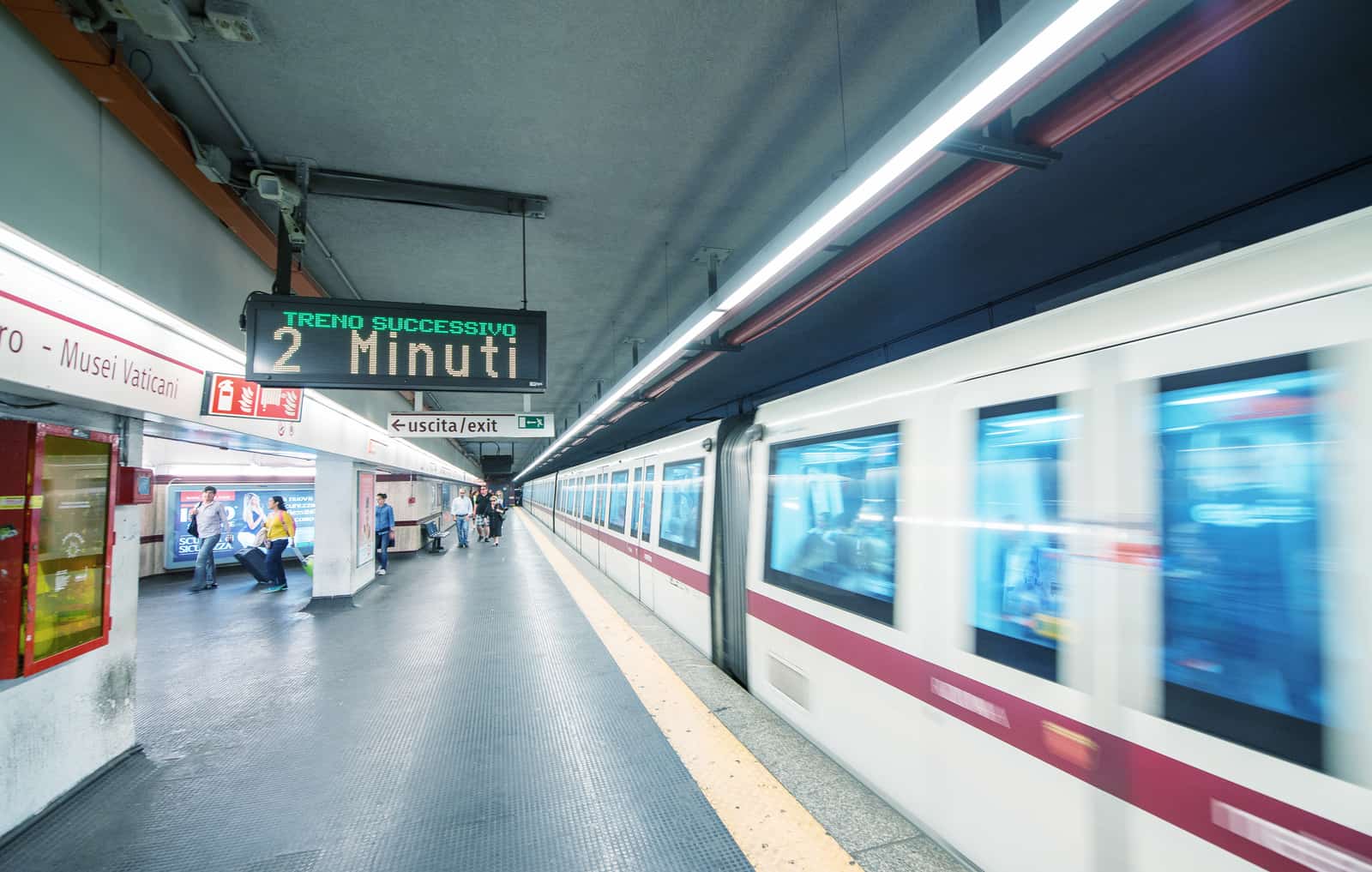 O metrô de Roma