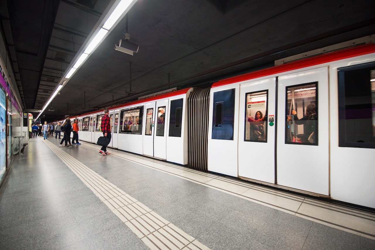 Metrô em Barcelona