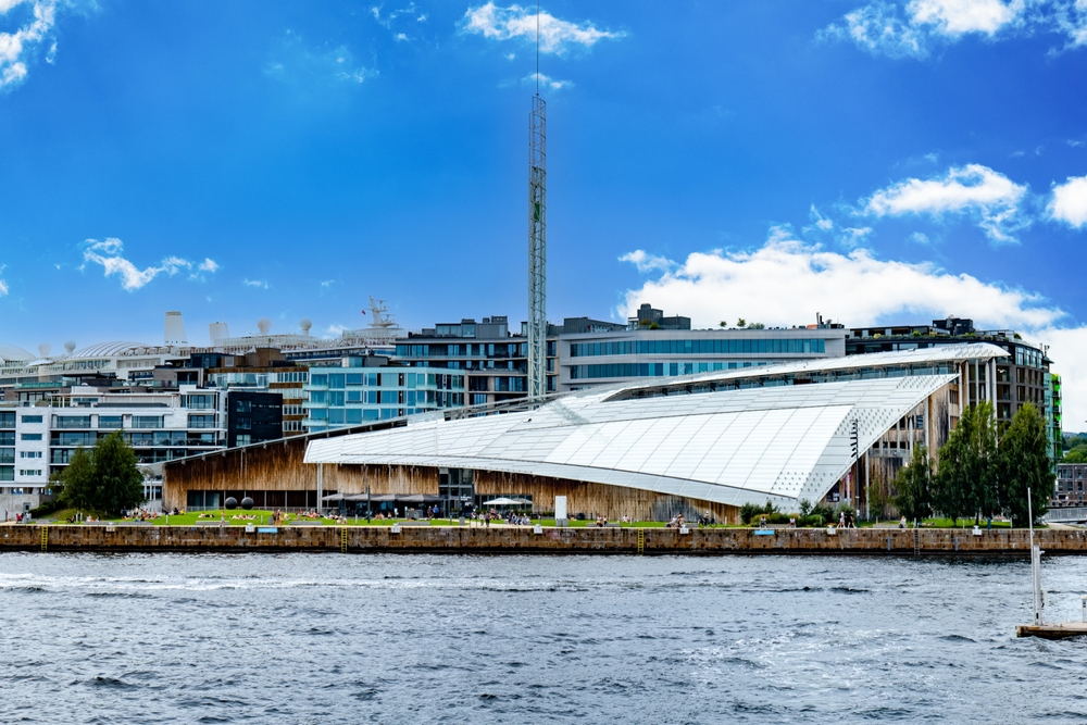O Museu Astrup Fearnley em Tjuvholmen, Oslo