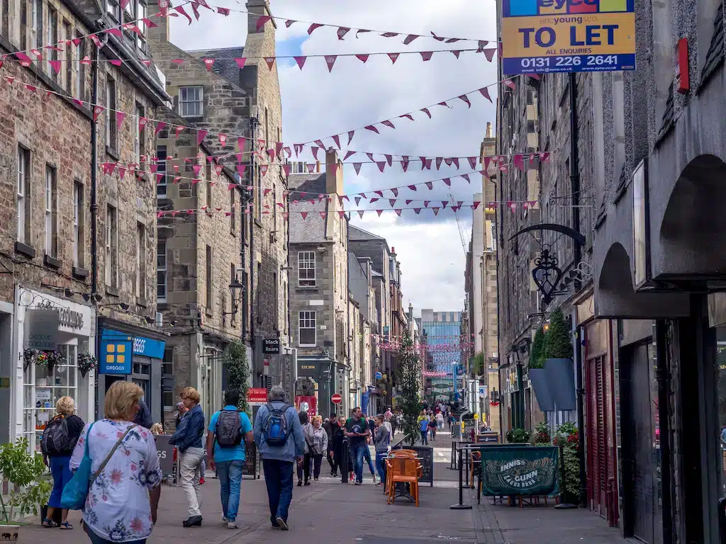 New Town, melhor lugar para ficar em Edimburgo para fazer compras