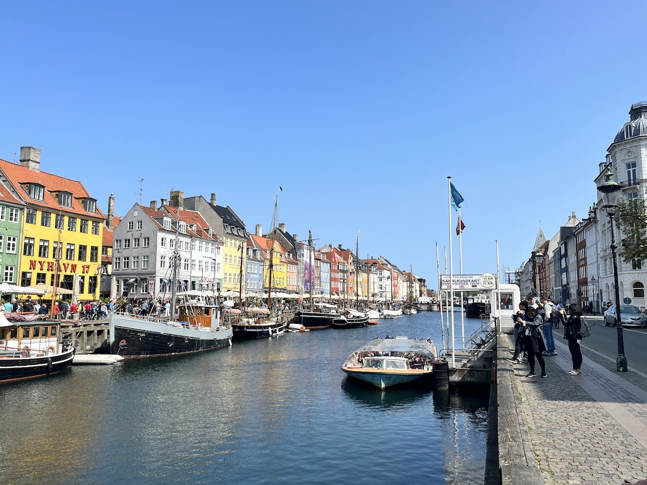Nyhavn, no centro de Copenhague