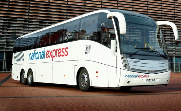 Um ônibus da National Express