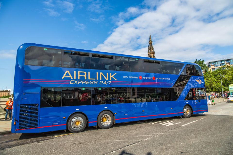 ônibus do aeroporto de Edimburgo, um jeito barato e rápido de chegar ao centro
