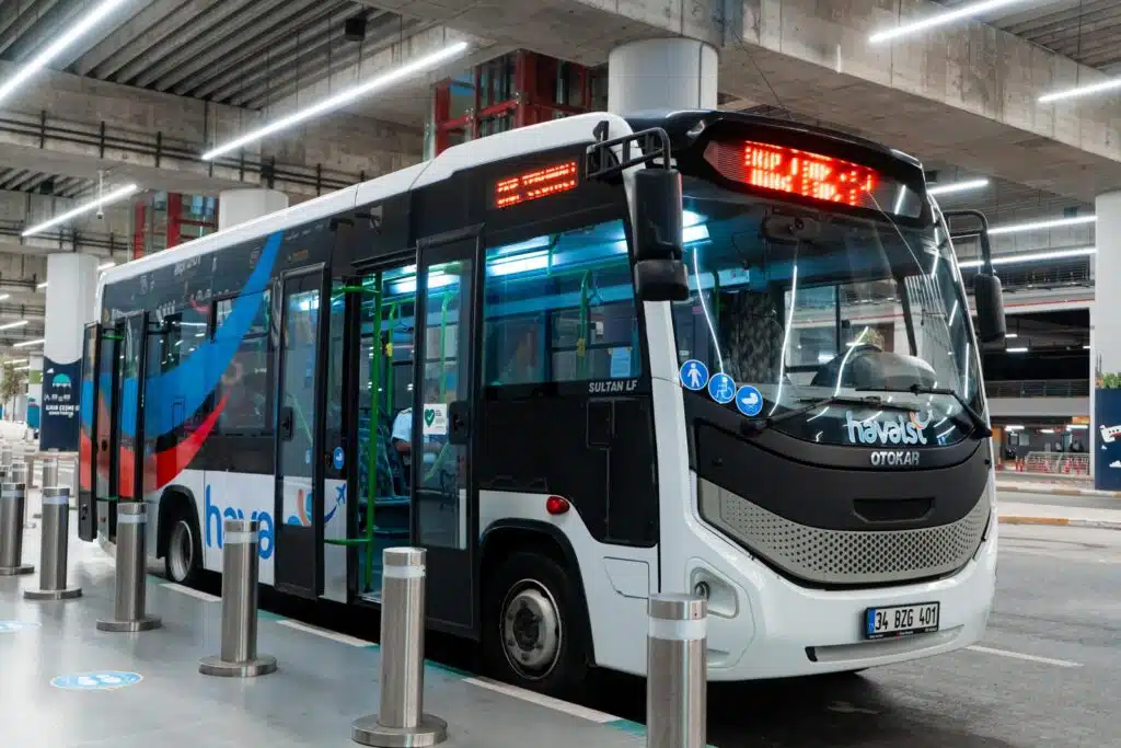 Ônibus Havaist no aeroporto de Istambul