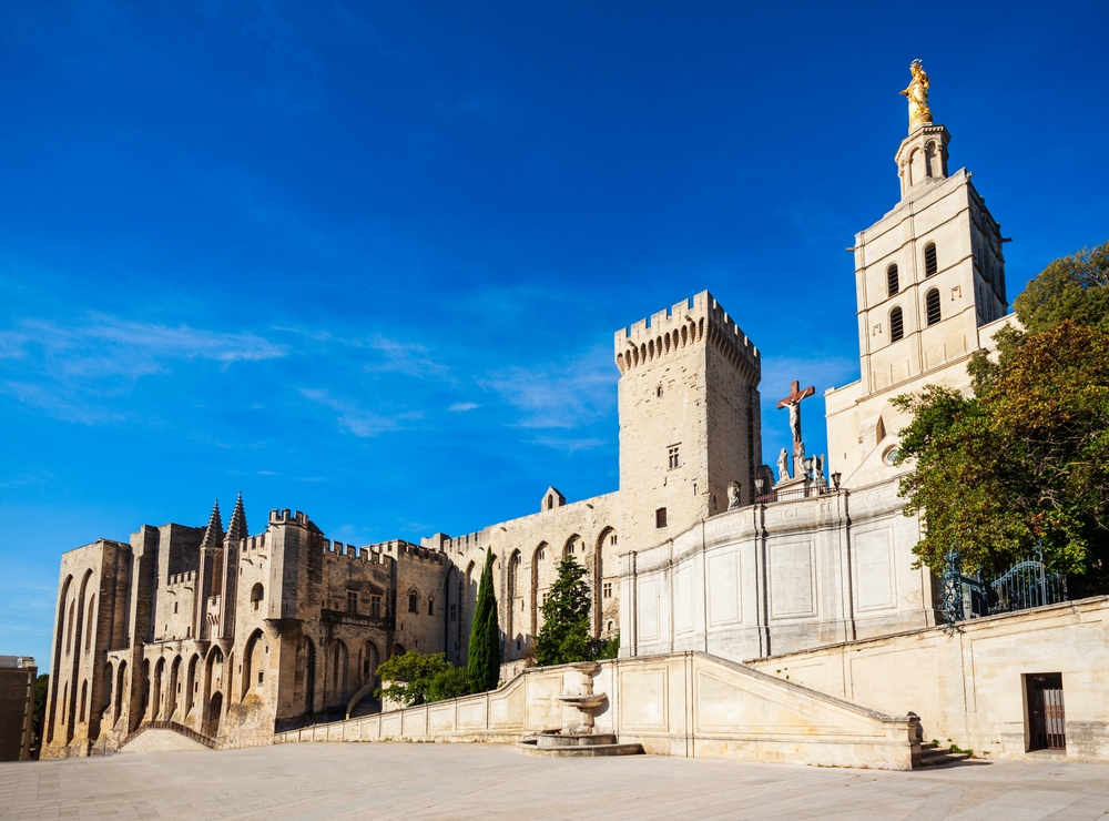 O Palais des Papes, o Palácio dos Papas em Avignon