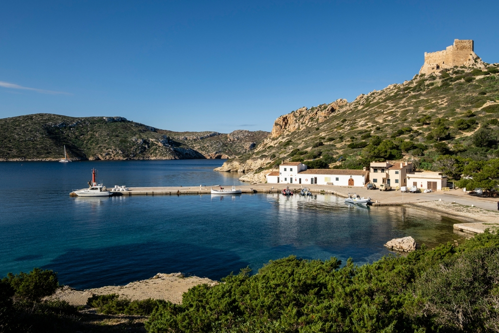 Parque Nacional de Cabrera ao sul de Maiorca