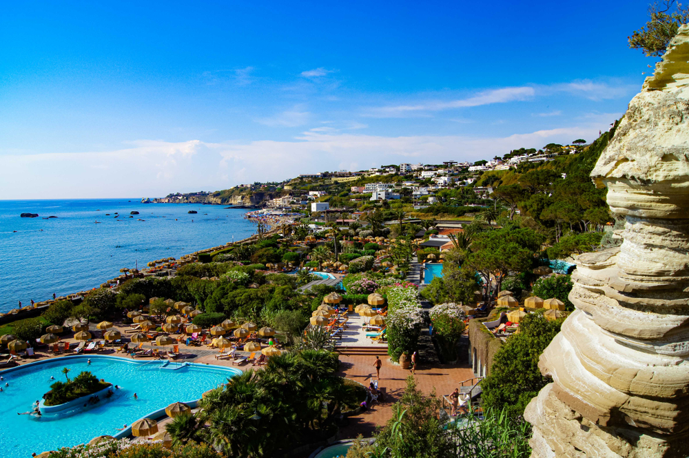O parque termal Giardini Poseidon, em Citara, na ilha de Ischia