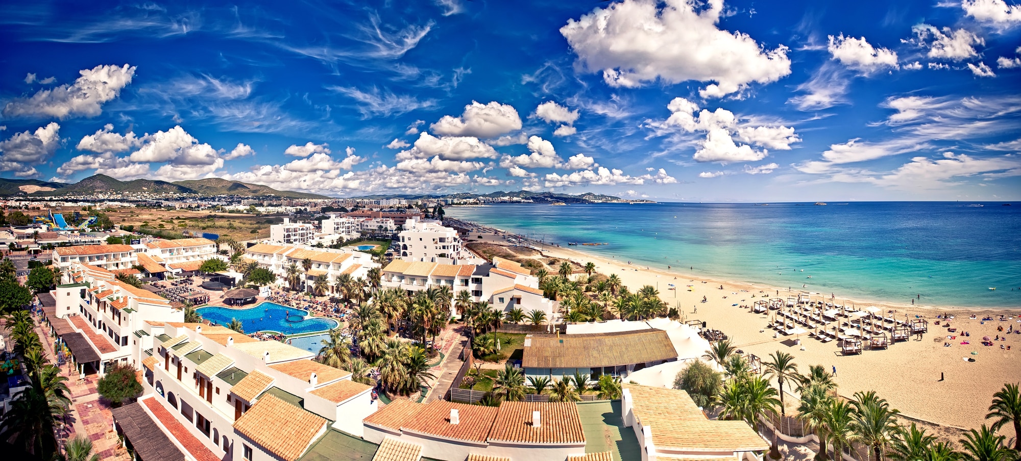 Playa d'en Bossa em Ibiza