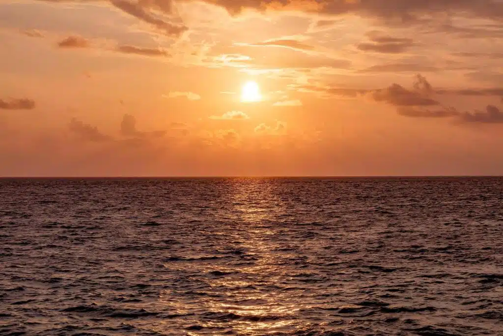 Pôr do sol no Atol de Dhaalu