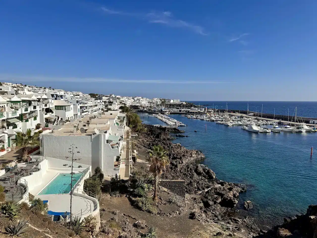 Porto da cidade antiga de Puerto del Carmen