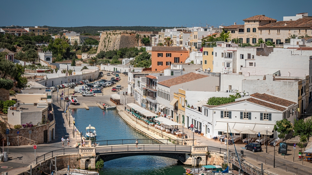 Porto de Ciutadella, em Menorca, visto do alto