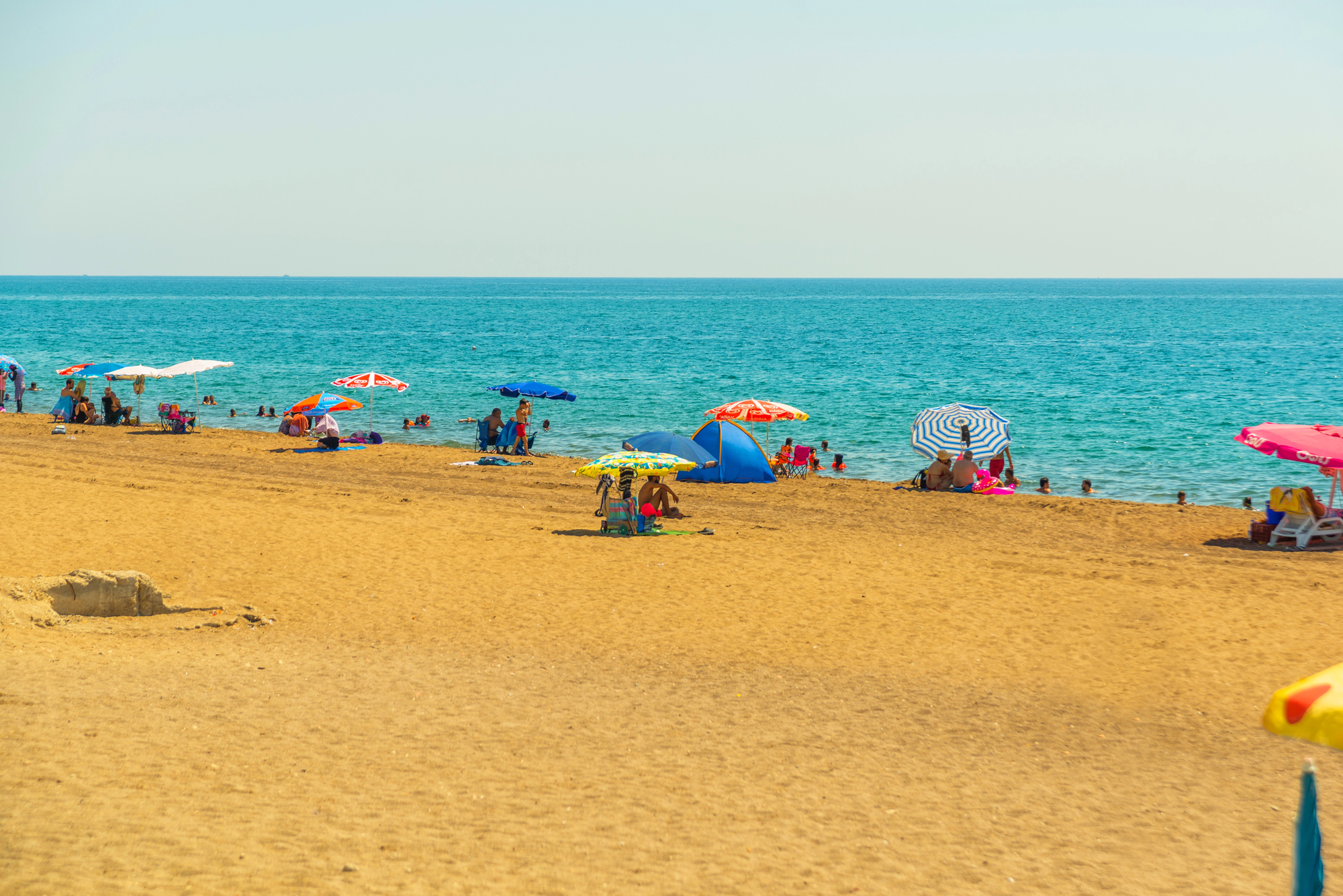 Praia de Lara no Golfo de Antalya