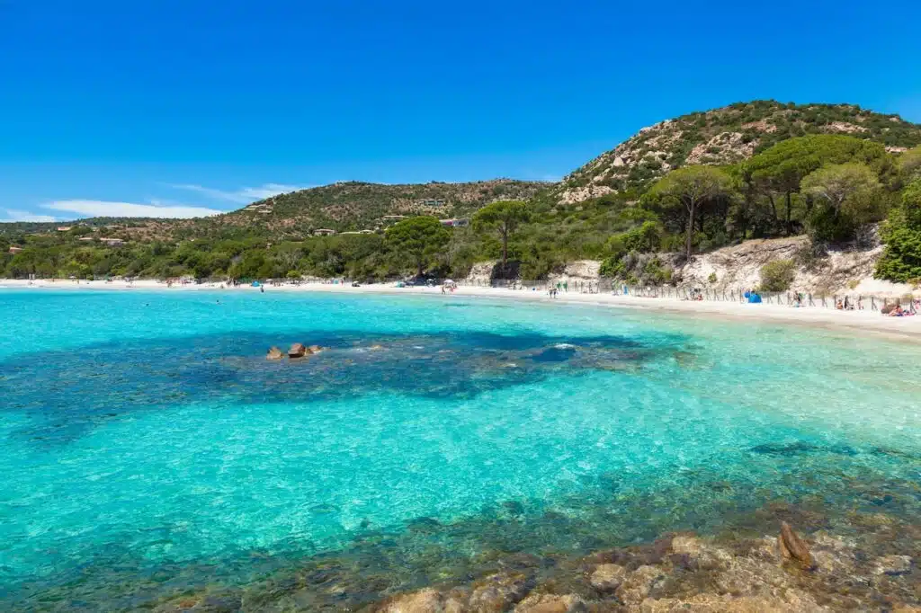 Praia de Palombaggia, perto de Porto-Vecchio