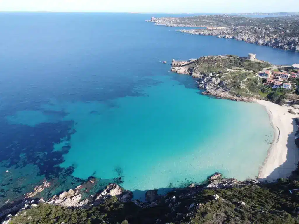Praia de Rena Bianca em Santa Teresa Gallura