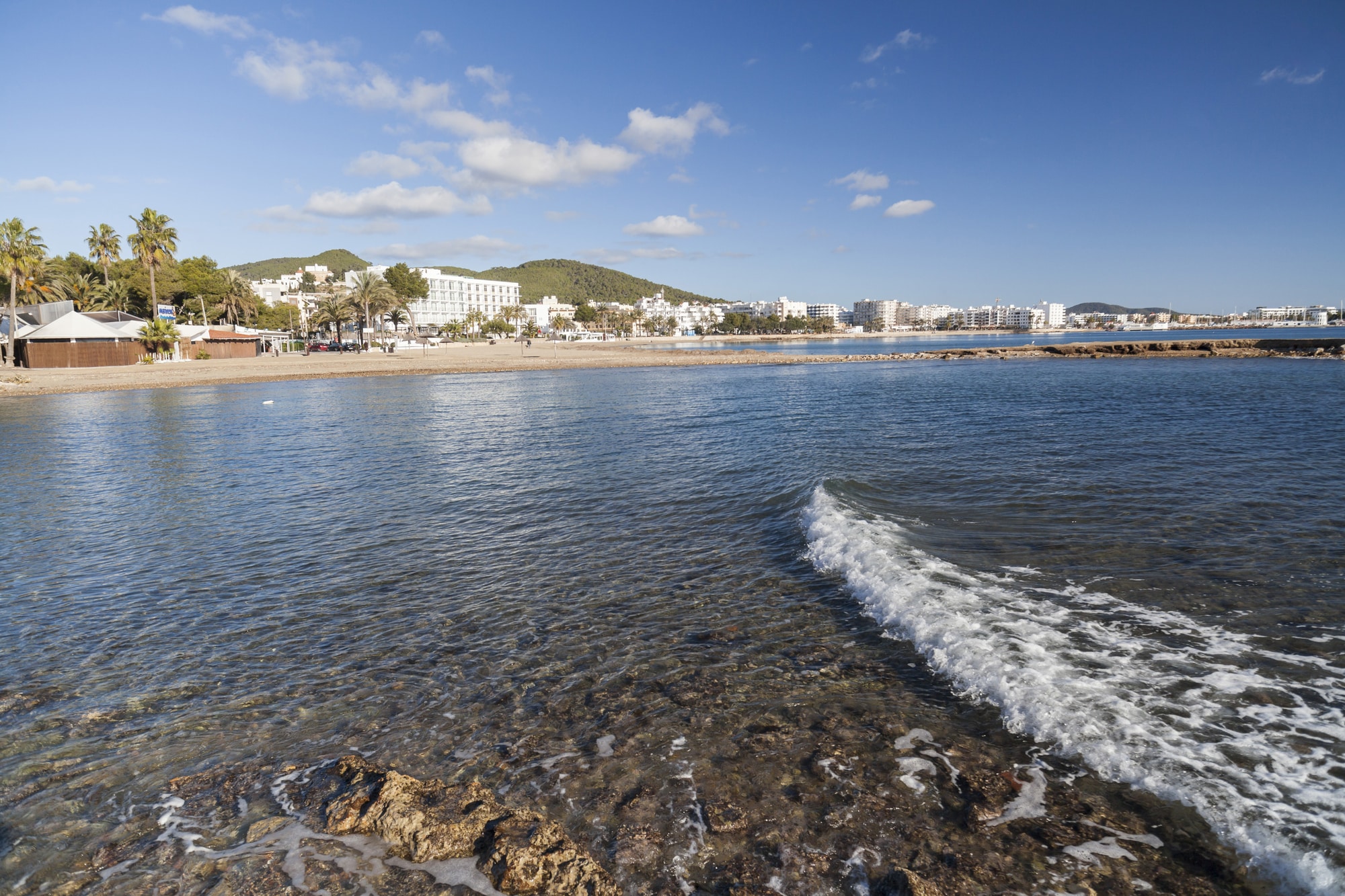 Praia em Santa Eulària des Riu, Ibiza