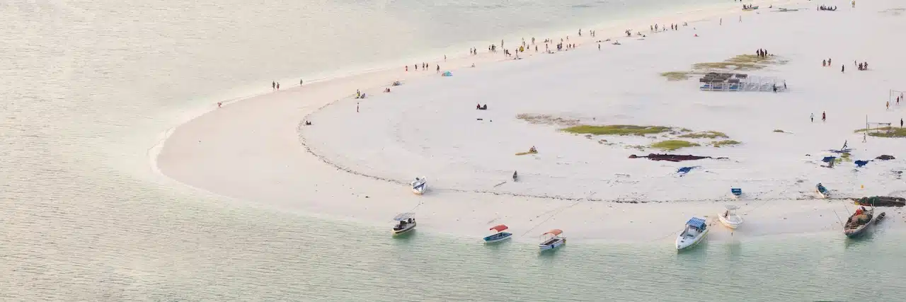 Praia em Zanzibar