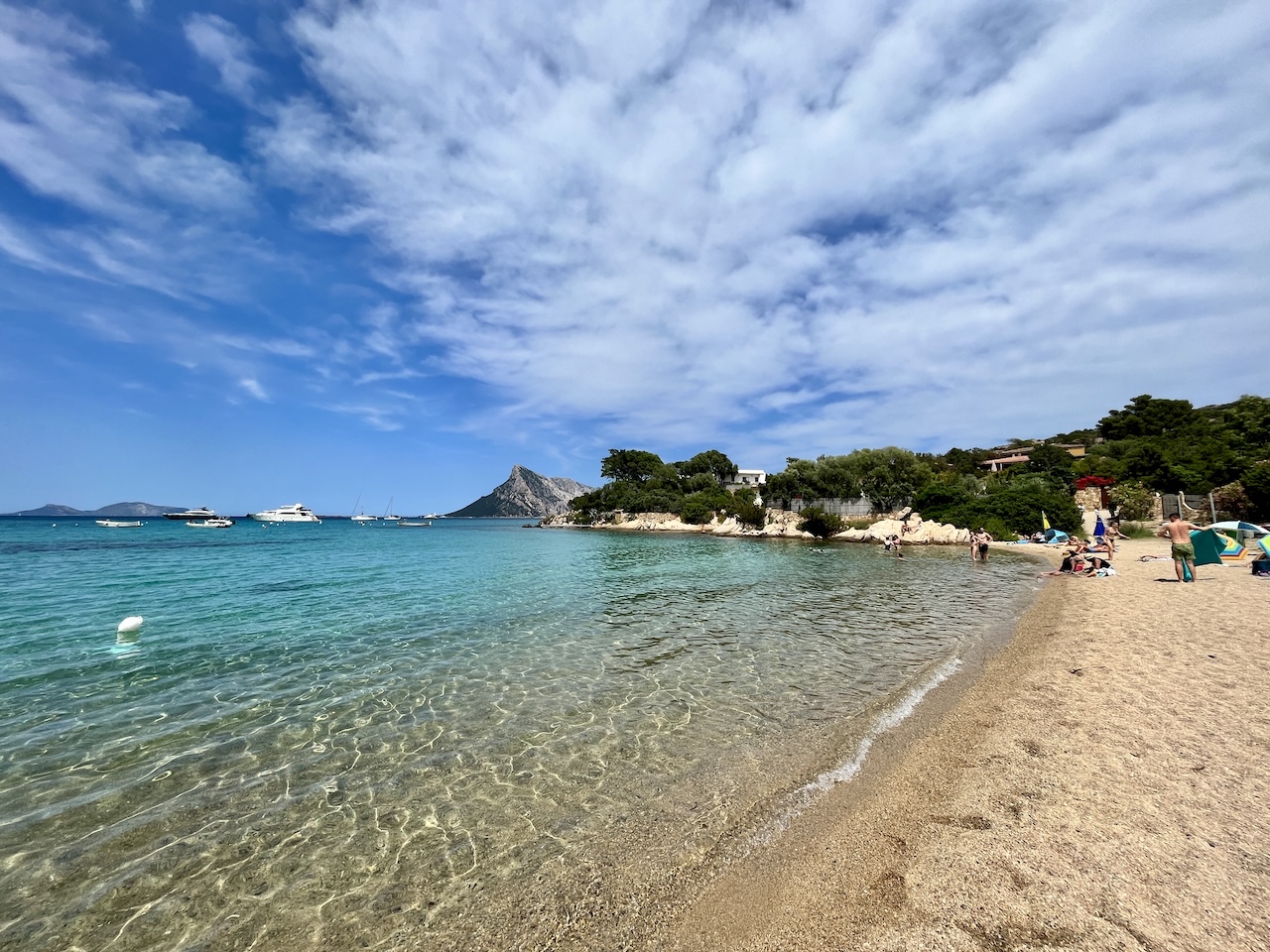 Praia perto de Olbia