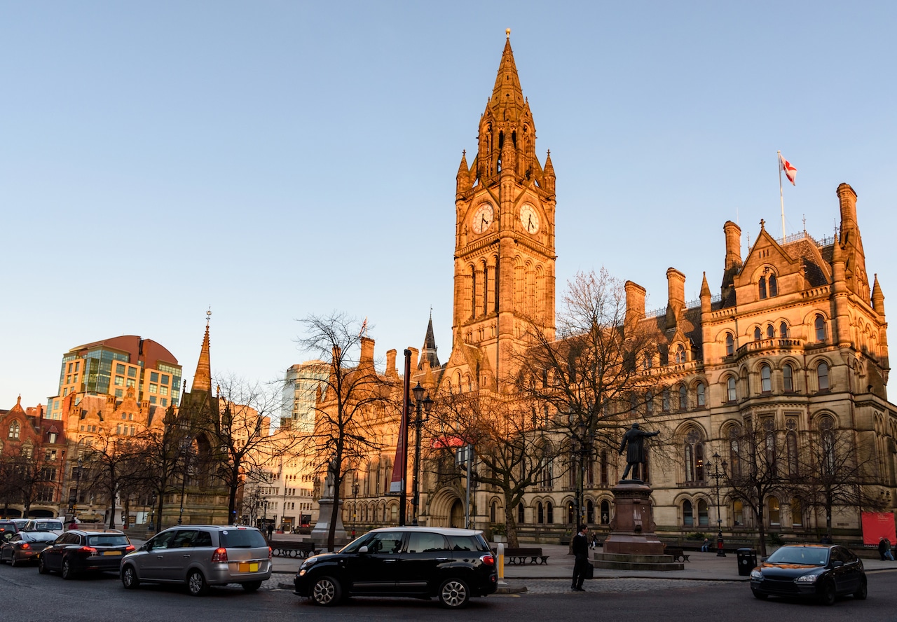 Prefeitura de Manchester, no centro da cidade