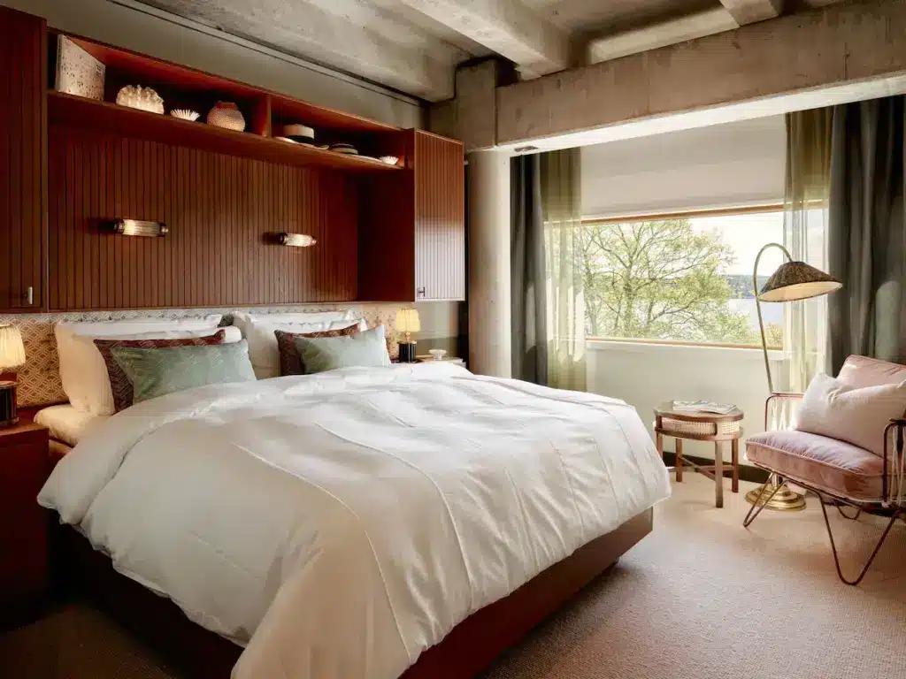 Quarto do Ellery Beach House com vista para o mar