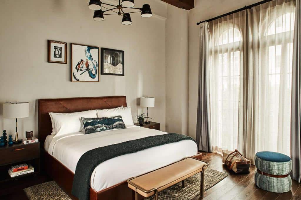 Quarto do Hotel Figueroa em LA