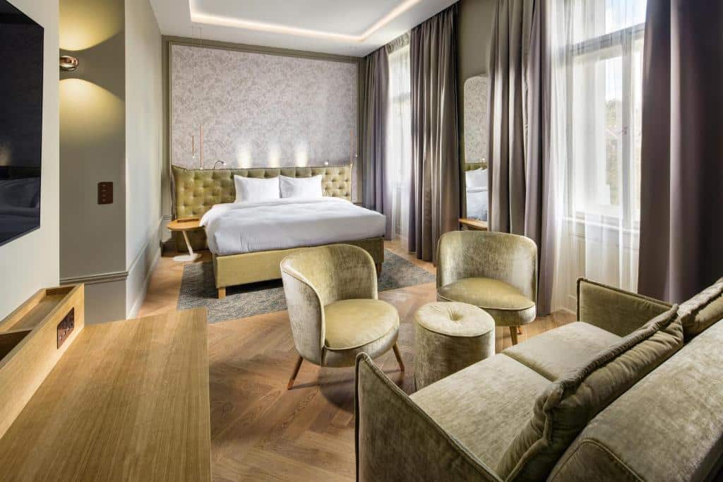 Quarto do Mamaison Hotel Riverside Prague