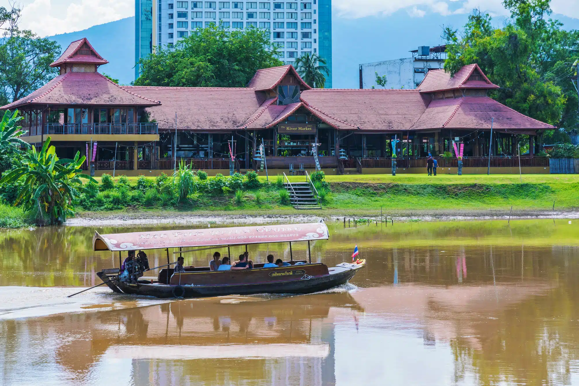 Região de Riverside em Chiang Mai